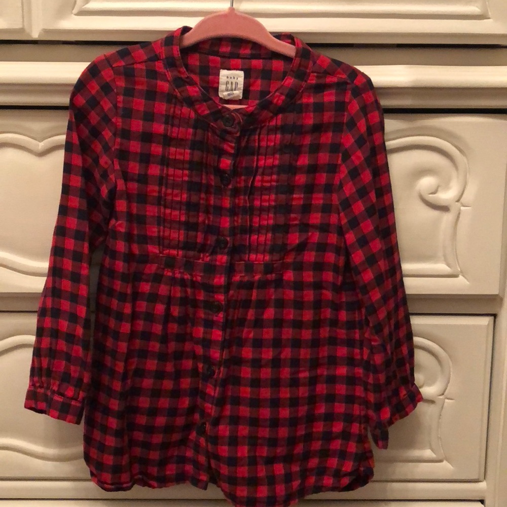 Plaid long sleeve shirt